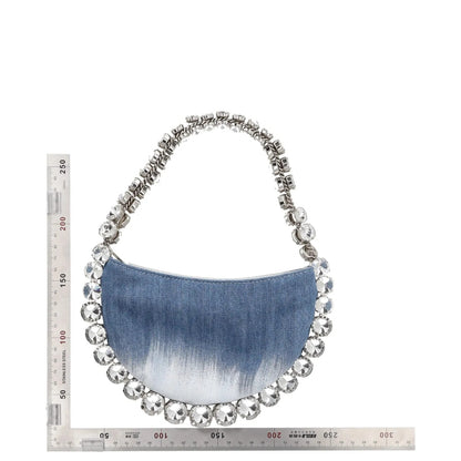 L'ALINGI Womens Flexible Eternity Denim Mini Clutch Bag Blue One Size RRP 850 — View 5