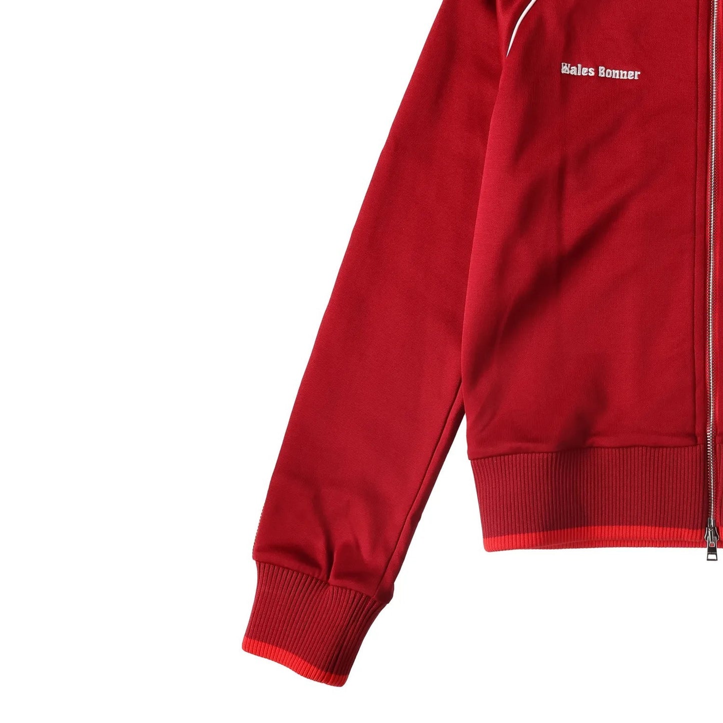 WALES BONNER Womens Shine Track Top Red High Neck Long Sleeve Size S RRP 645 — View 4