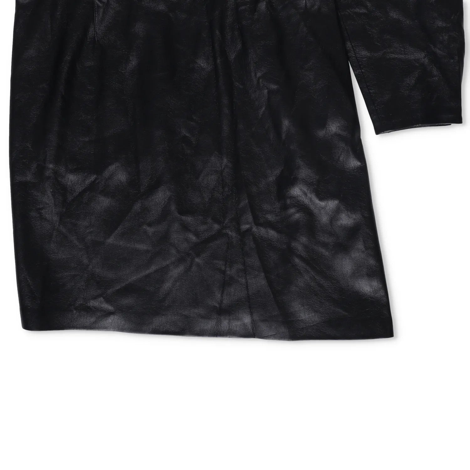 NANUSHKA Women Knee Length Dress Black Poly Blend High Neck Long Sleeve M RRP500 — View 4