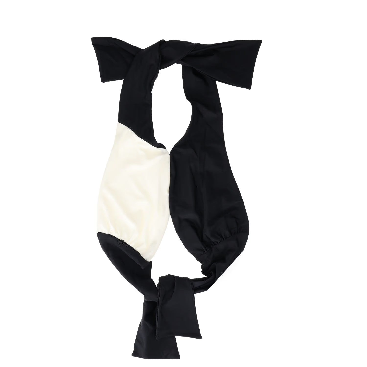 JOHANNA ORTIZ Womens Chilled Vibe Bikini Top Cross Front Black Ecru L RRP 200 — View 2