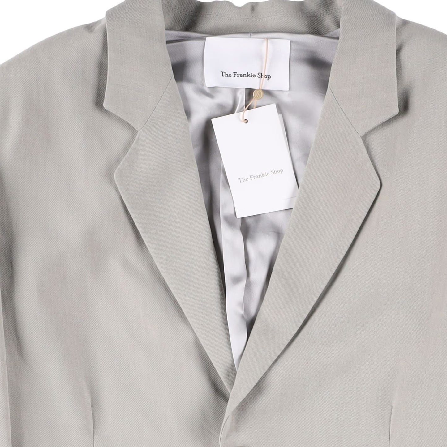 FRANKIE SHOP Womens Aiden Single Breasted Blazer Linen Sage Size S RRP 350 — View 6