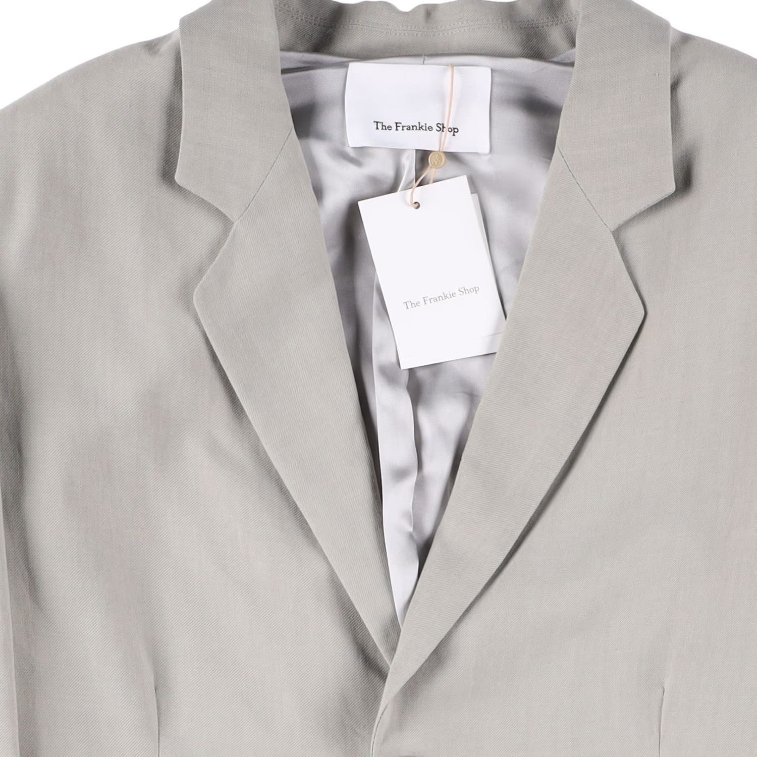 FRANKIE SHOP Womens Aiden Single Breasted Blazer Linen Sage Size S RRP 350 — View 6