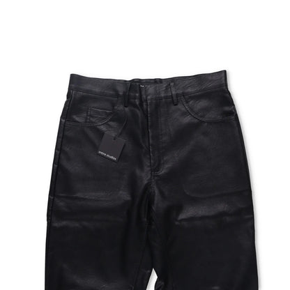 ENTIRE STUDIOS Mens Wet Pants Faux Leather Black 5 Pocket Zip Size S RRP 175.3 — View 13