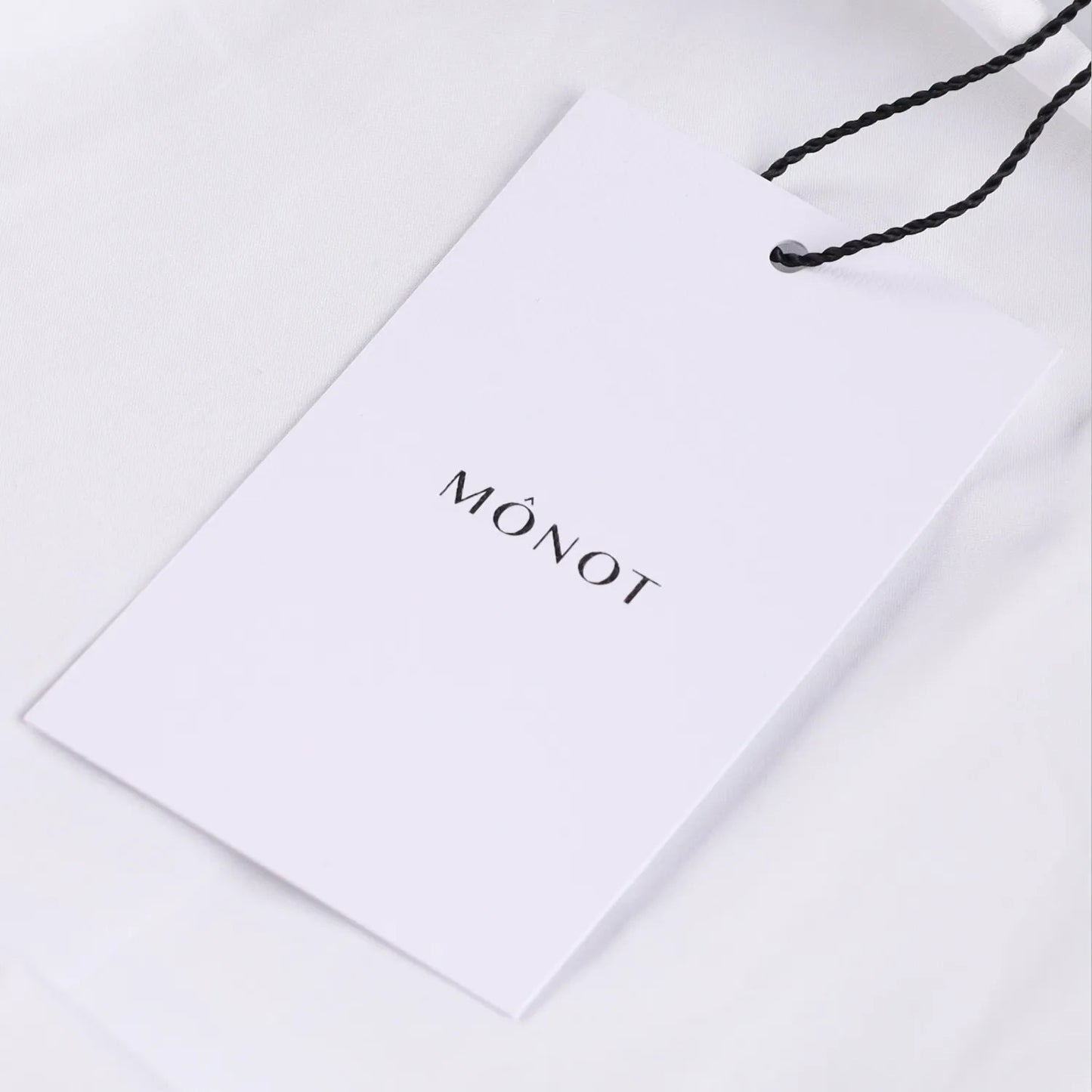 MONOT Womens Long Sleeve Big Lapel Shirt Mini Dress White Collared Size 8 RRP839 — View 7