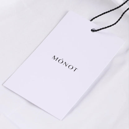 MONOT Womens Long Sleeve Big Lapel Shirt Mini Dress White Collared Size 8 RRP839 — View 7