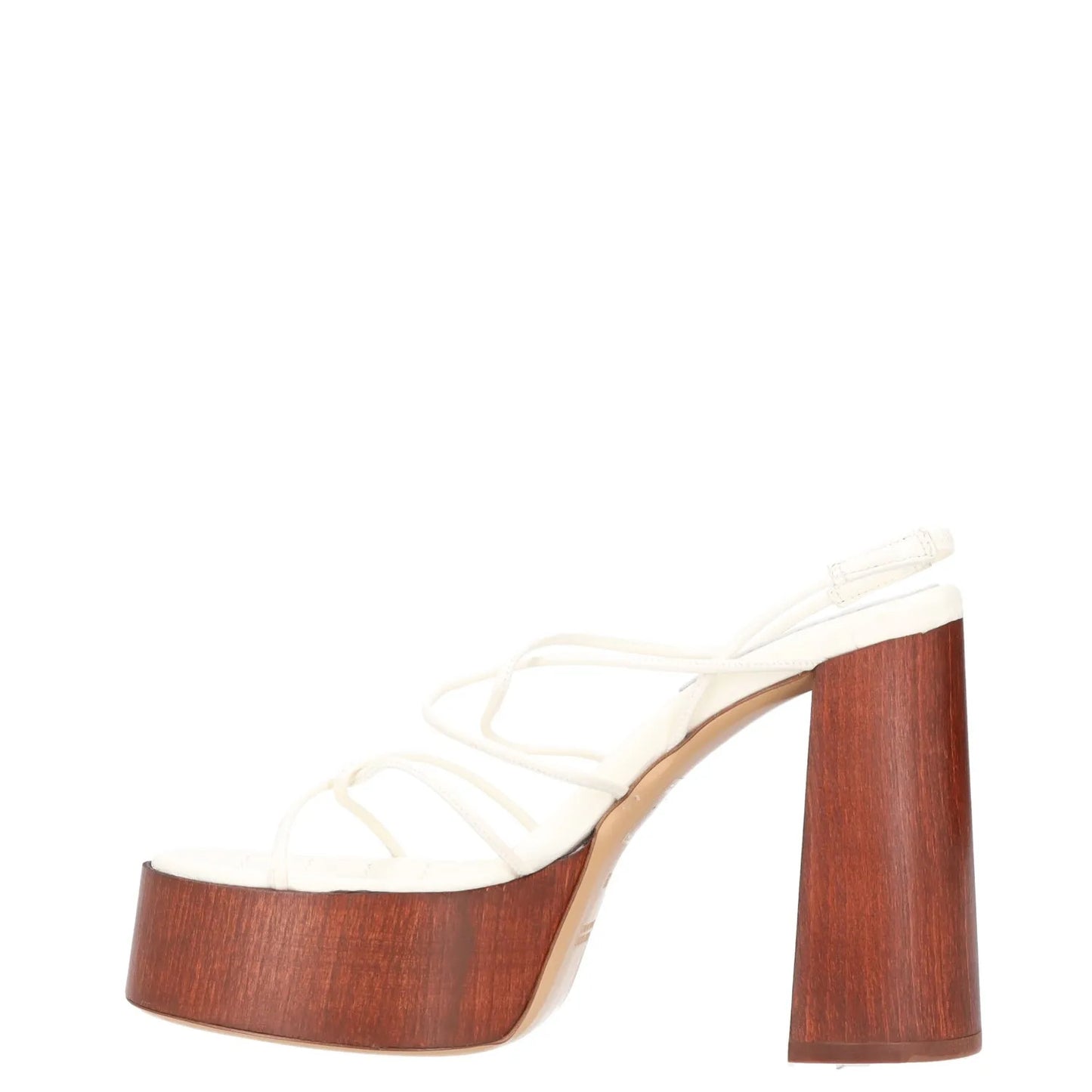 GIABORGHINI Womens Heels White Leather Strappy Block Heel EU 39 RRP 460 — View 3