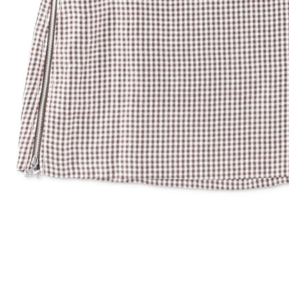 ACNE STUDIOS Womens Irella Short Skirt Checked Multicoloured Mid Waist 42 RRP245 — View 3