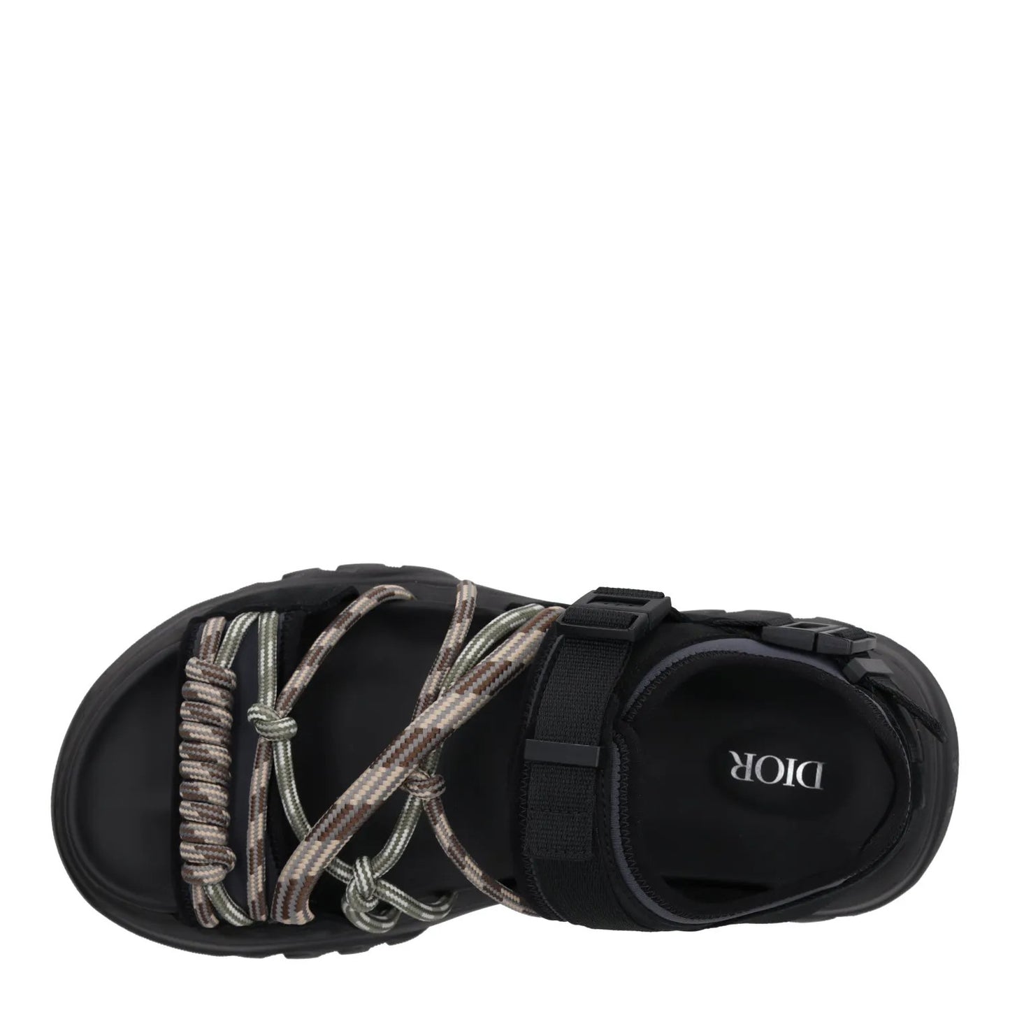 DIOR HOMME Mens H Town Sandals Rope Black Flat Strappy Open Toe UK 5 RRP 770 — View 7