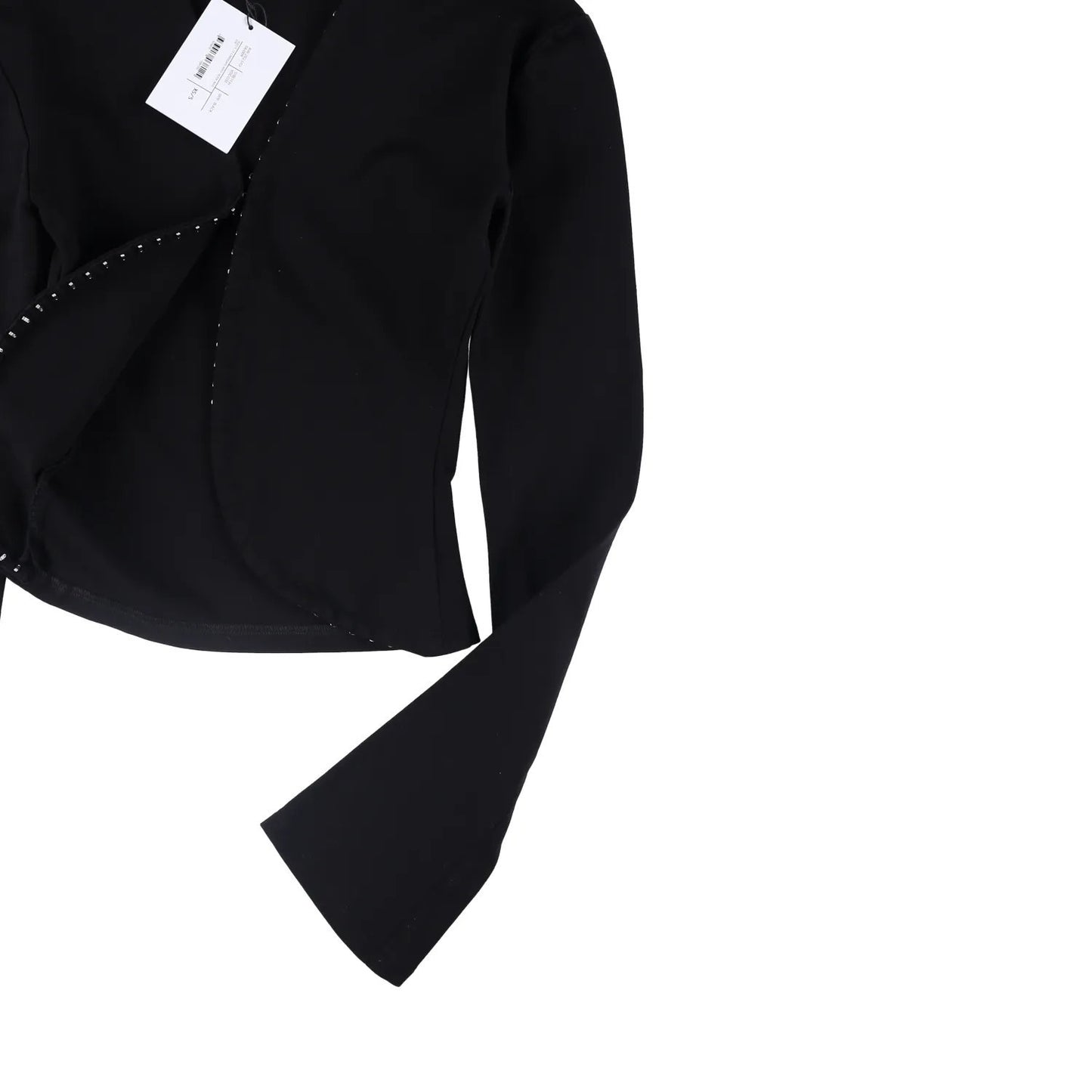 JADE CROPPER Womens Next Gen Long Sleeve Cardigan Black Size XS - S RRP 440 — View 5