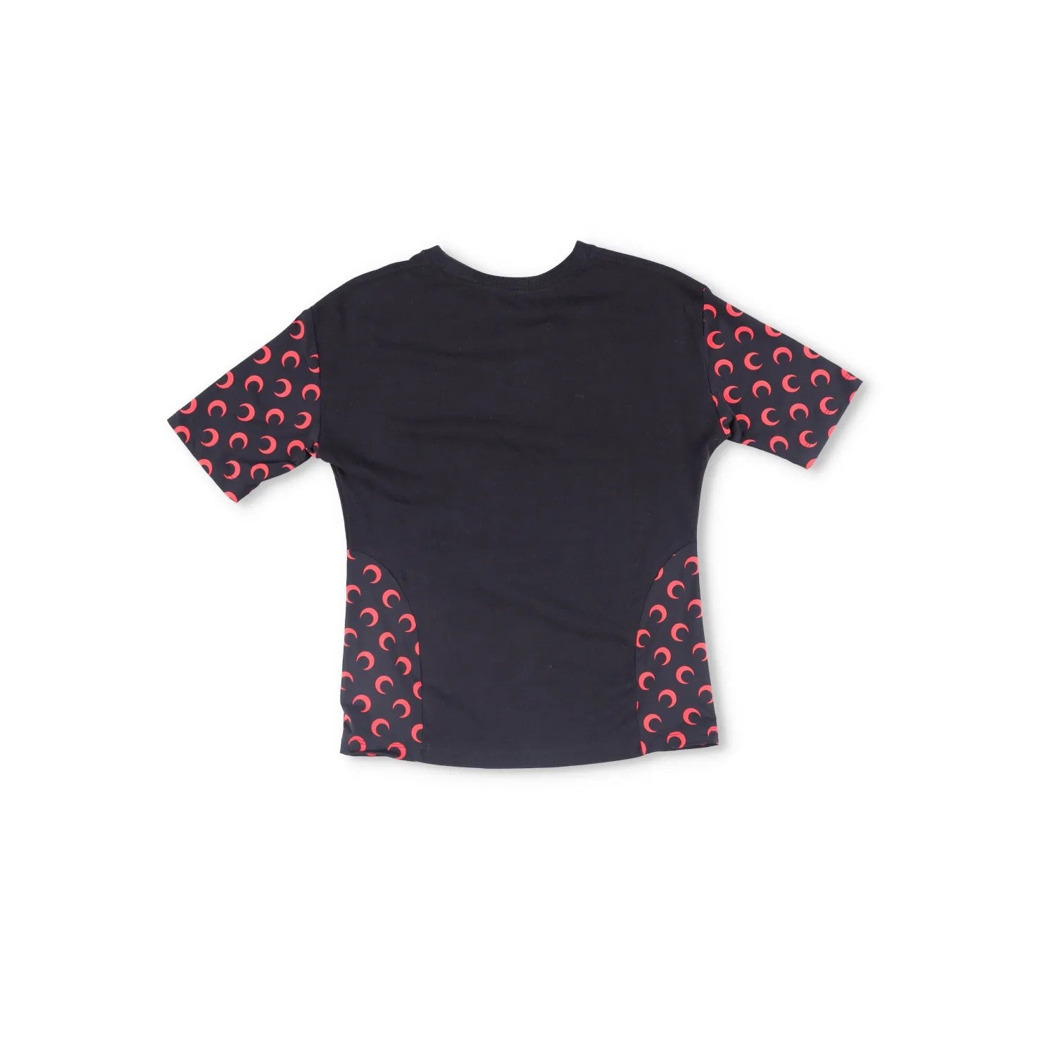 MARINE SERRE Mens T-Shirt Cotton Blend Black Red Logo Short Sleeve Size S RRP180 — View 8