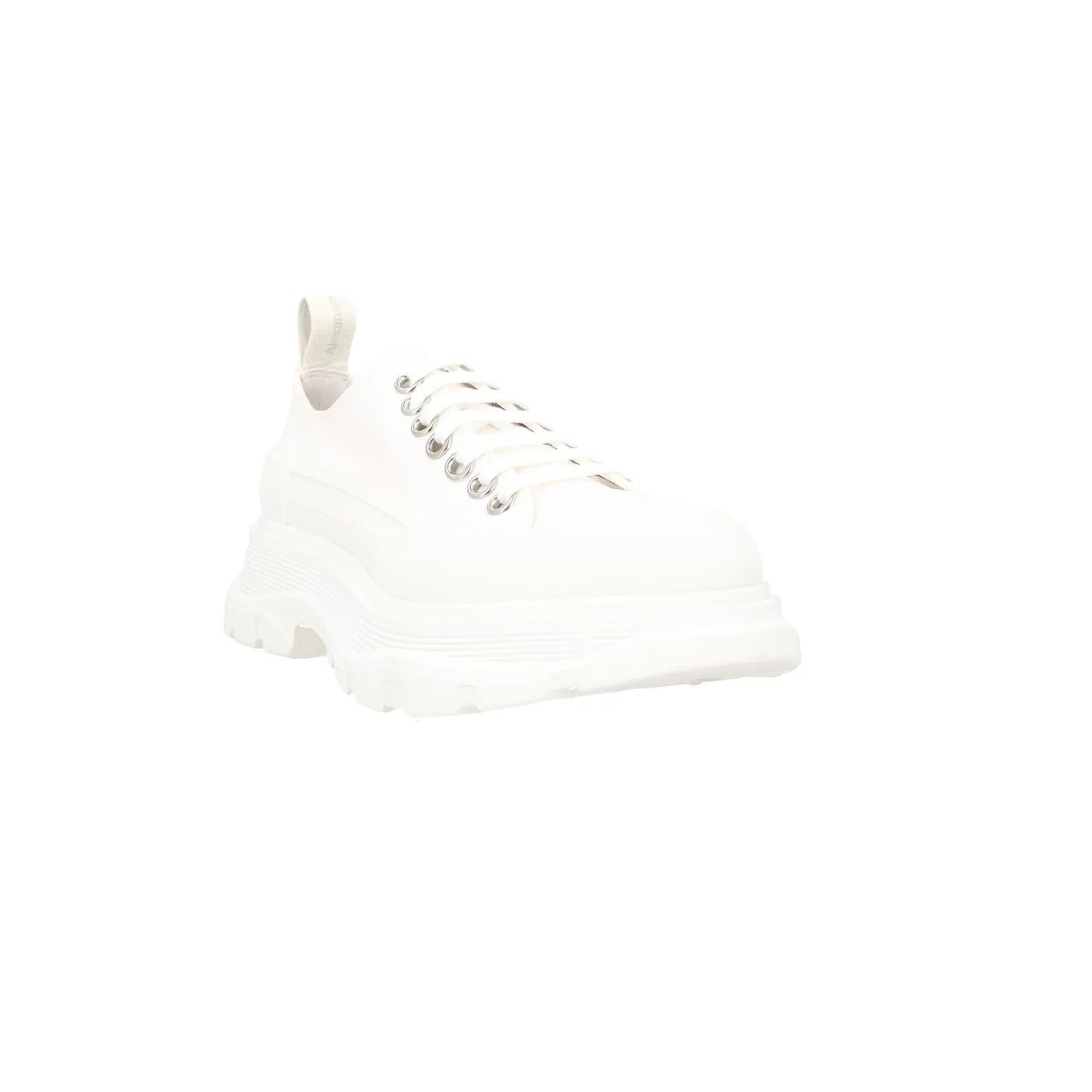ALEXANDER MCQUEEN Womens Trainers White Low Top Lace Up Sneakers UK 5 RRP 385 — View 2