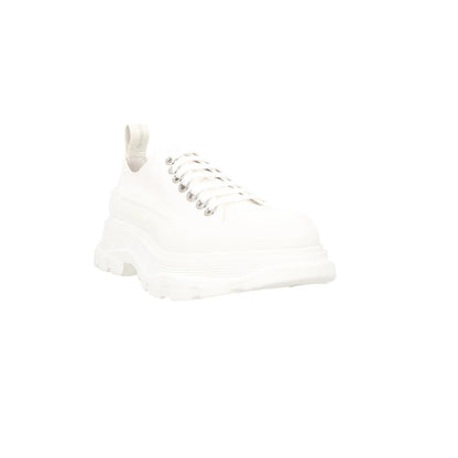 ALEXANDER MCQUEEN Womens Trainers White Low Top Lace Up Sneakers UK 5 RRP 385 — View 2