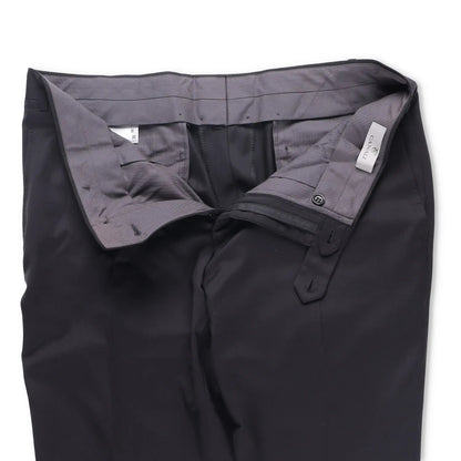 CANALI Mens Pleated Dress Trousers Wool Black Regular Fit Size 8 R RRP 300 — View 6