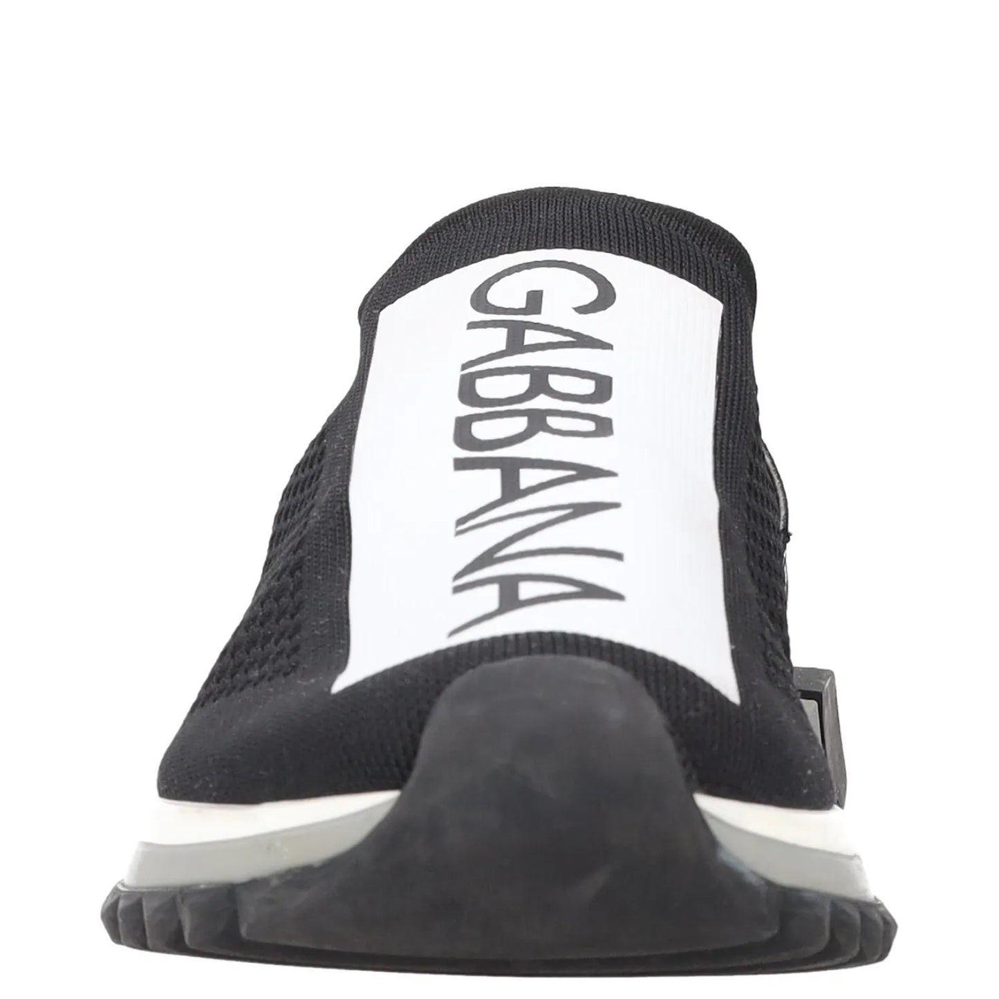 DOLCE & GABBANA Mens Sneakers Black White Fabric Trainers Slip On UK 7 RRP 600 — View 2