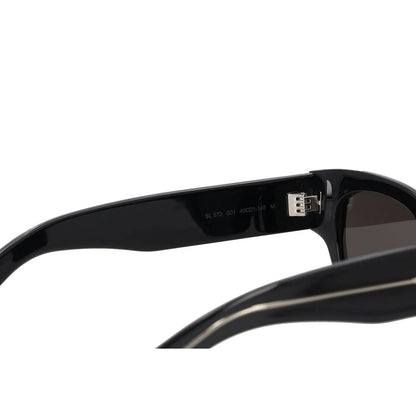SAINT LAURENT Womens Square Sunglasses Black Acrylic Tinted Lens One Size RRP250 — View 9