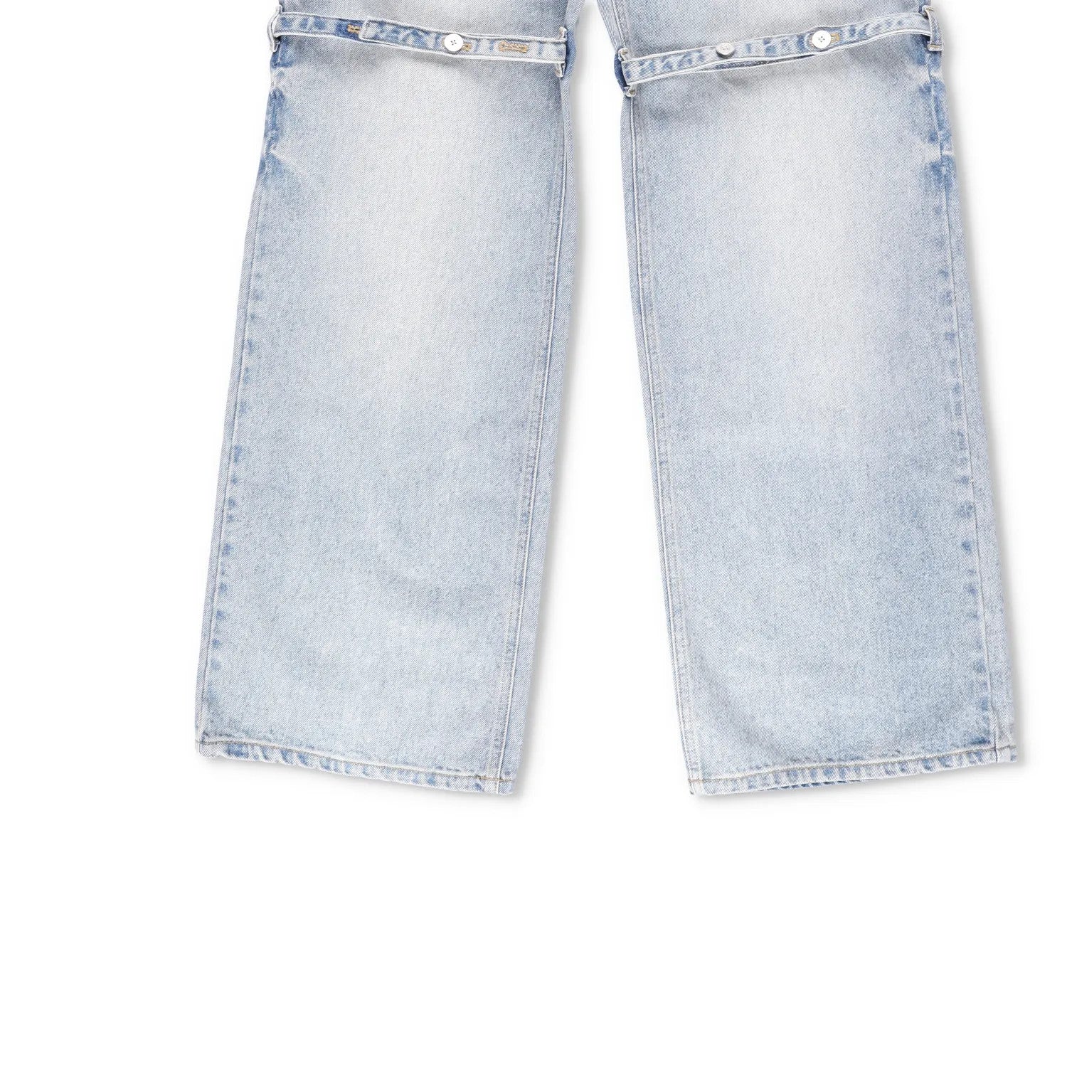 COURREGES Womens Sailor Blue Denim Baggy Pants Wide Leg Jeans Size 38 RRP 500 — View 5