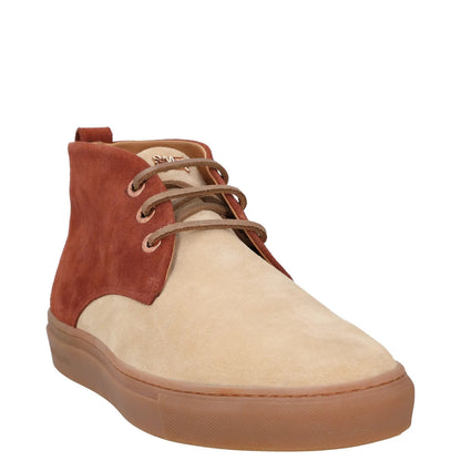 SWEAR Mens Chukka Boot Shoes Red Beige Leather Lace Up Rubber Sole UK 8 RRP 250 — View 2