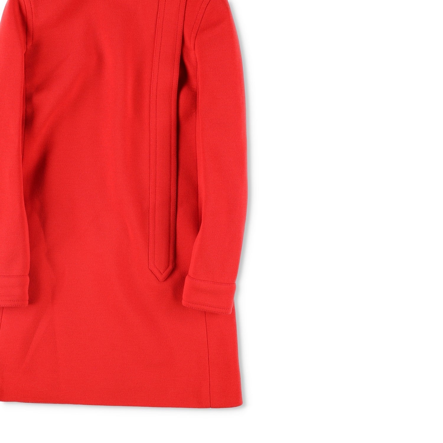 SAINT LAURENT Red Womens Wool Mini Dress Long Sleeve Size 36 Party RRP1900 — View 5