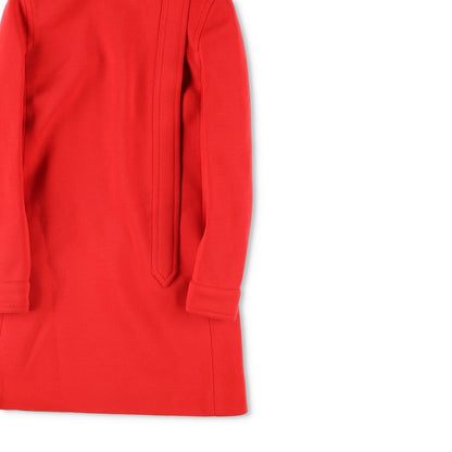 SAINT LAURENT Red Womens Wool Mini Dress Long Sleeve Size 36 Party RRP1900 — View 5