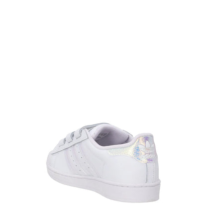 ADIDAS Girls Superstar Sneaker Leather Low Top White Trainers EU 34 RRP 55 — View 5