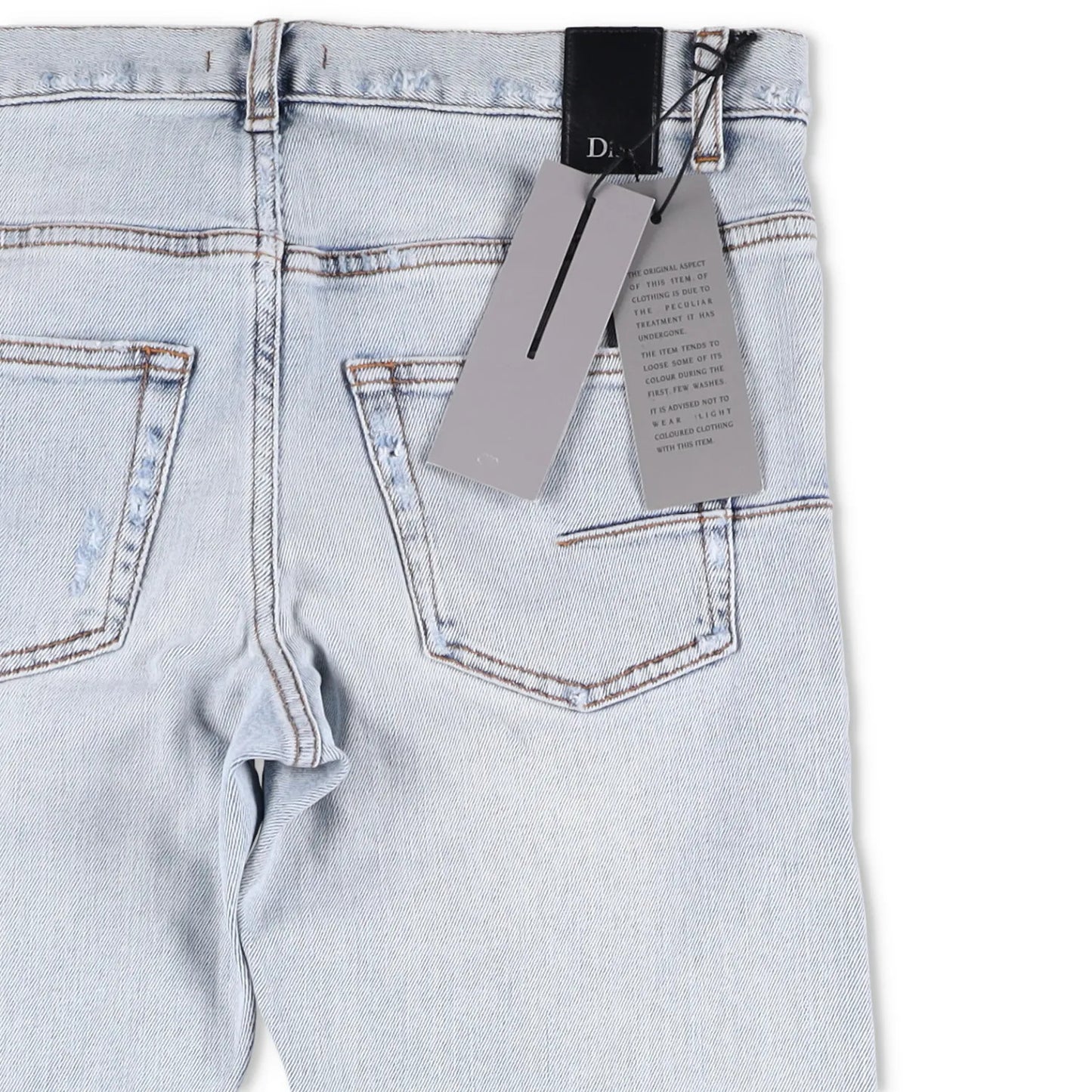 DIOR HOMME Mens Slim Fit Jeans Light Blue Wash Mid Rise Size 28 RRP 555 — View 6