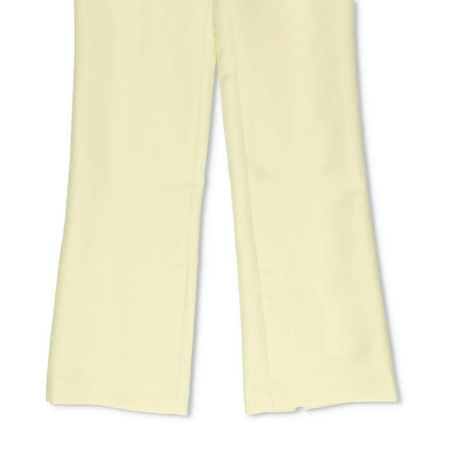 LVIR Womens Flared Trousers Back Slit Wool Blend Pants Green Size S RRP 235 — View 4