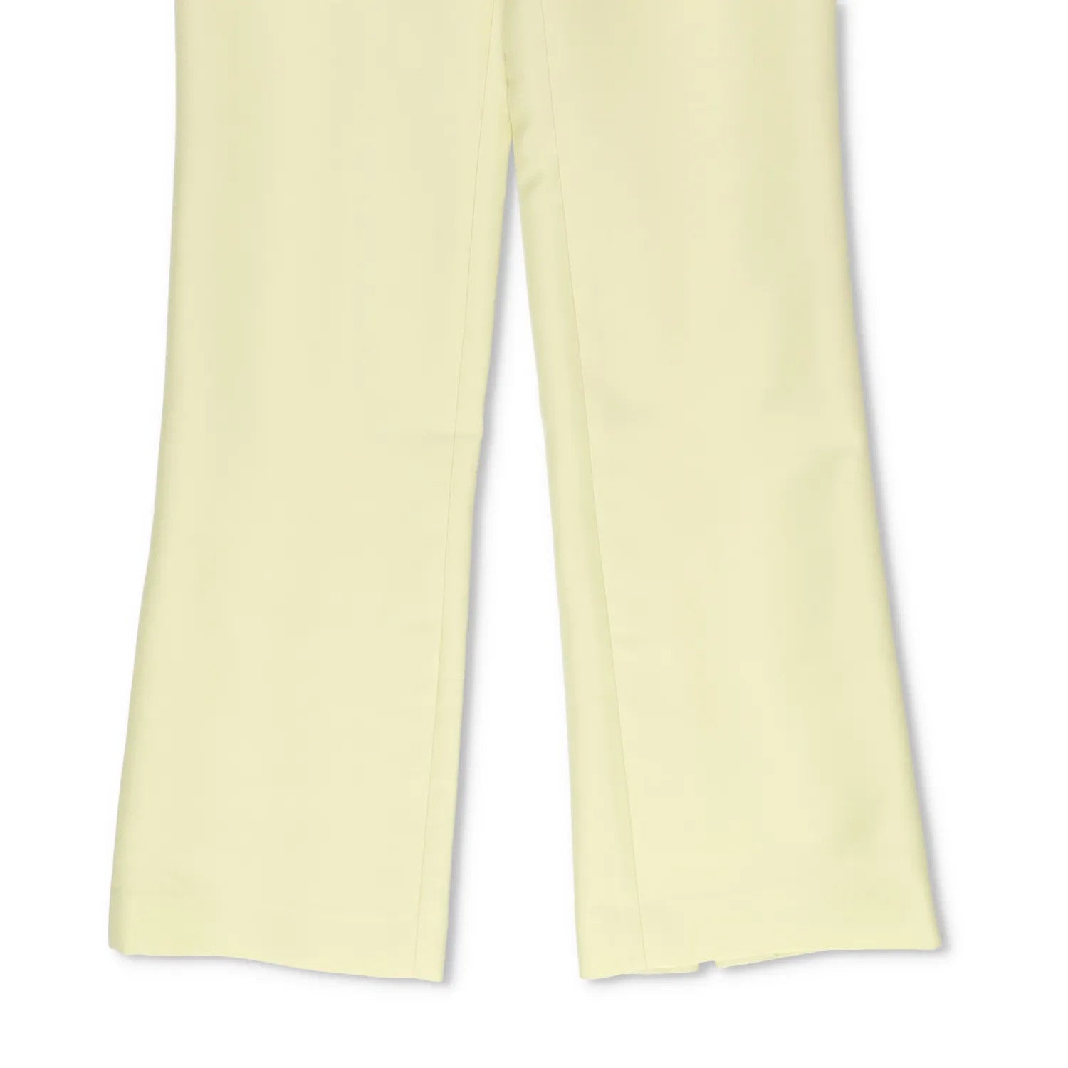 LVIR Womens Flared Trousers Back Slit Wool Blend Pants Green Size S RRP 235 — View 4