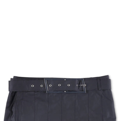 16ARLINGTON Womens Nimue Mini Skirt Pleated Black with Belt Size 10 RRP 700 — View 2