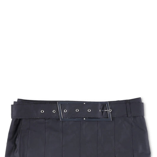 16ARLINGTON Womens Nimue Mini Skirt Pleated Black with Belt Size 10 RRP 700 — View 2