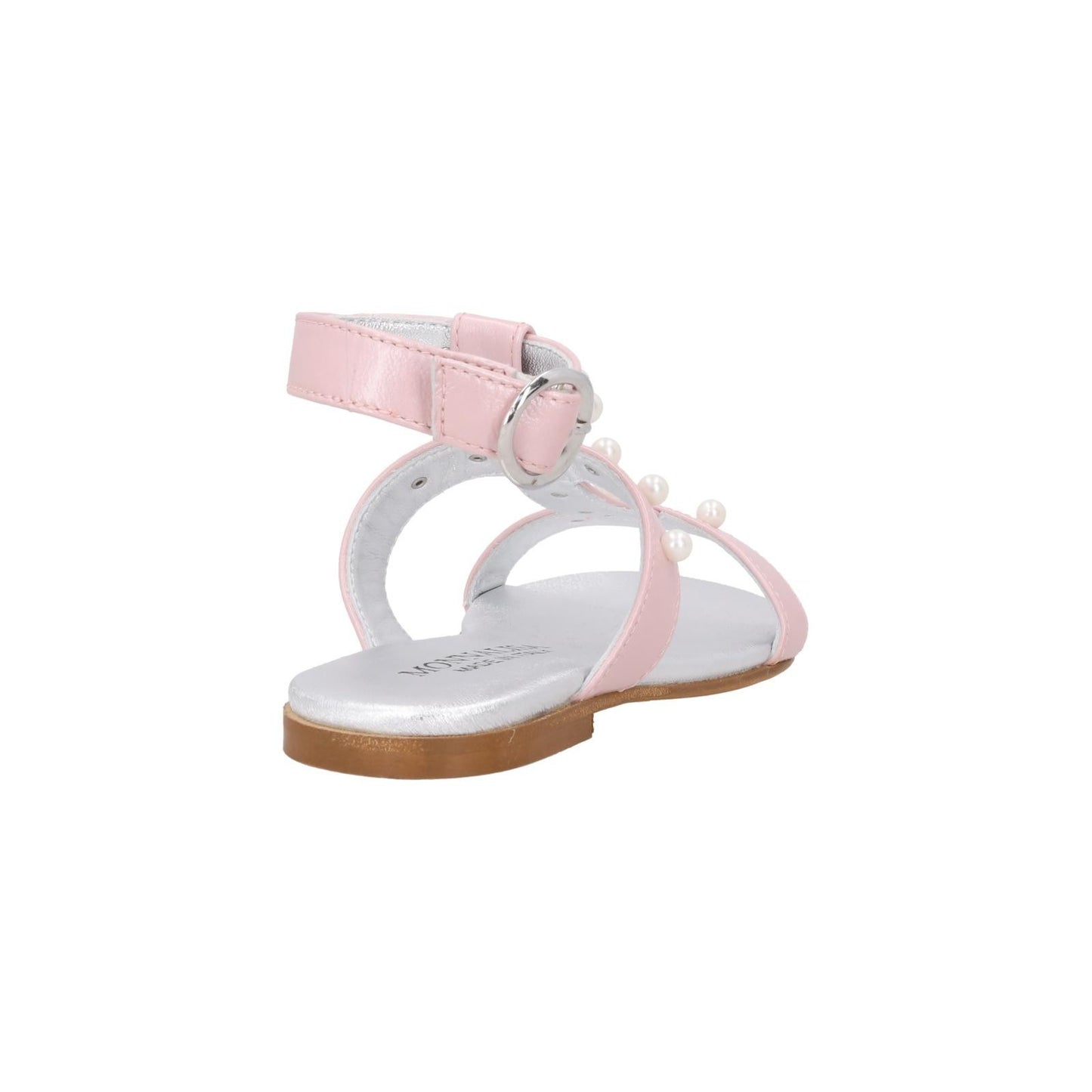 MONNA LISA Kids Sandals Pink Sandalo Con Perle Laminat Leather 28 RRP 205 — View 6