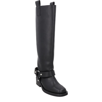GANNI Womens Tubular High Black Knee High Bootie Synthetic Casual UK 3 RRP 725 — View 2