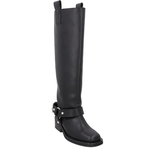 GANNI Womens Tubular High Black Knee High Bootie Synthetic Casual UK 3 RRP 725 — View 2