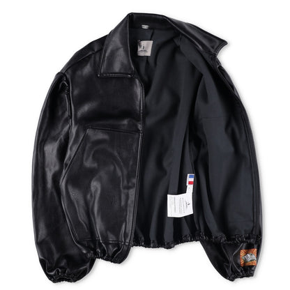 BORAMY VIGIEUR Faux Leather Full Zip Mens Biker Jacket Size Medium RRP500 — View 10