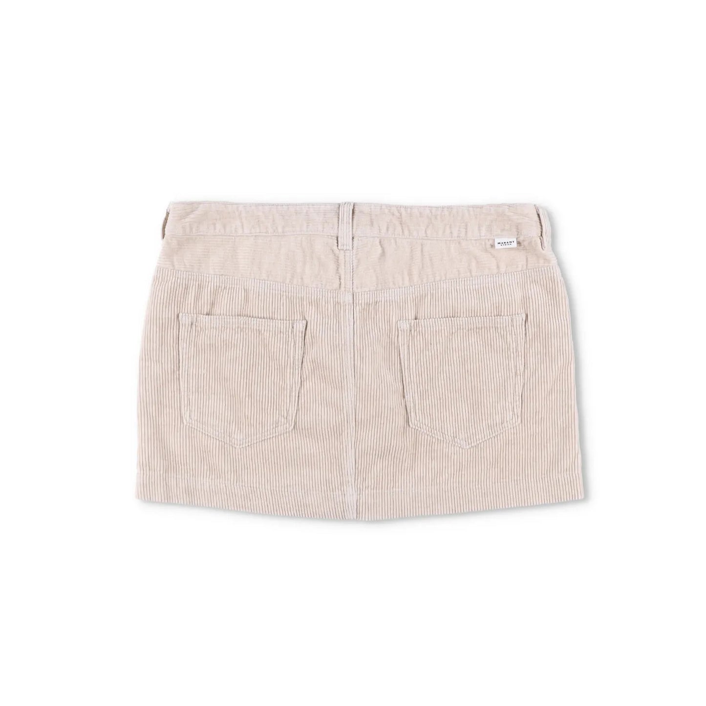 ISABEL MARANT ETOILE Womens Rania Mini Pencil Skirt Neutrals Corduroy 44 RRP 255 — View 10