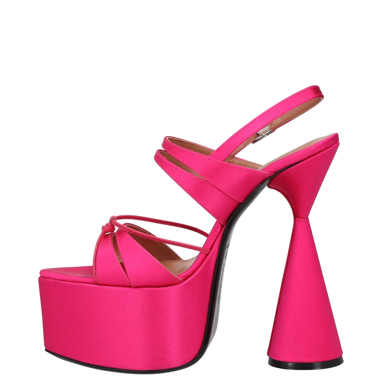 D'ACCORI Womens High Heels Pink Synthetic Strappy Open Toe UK 5 RRP 595 — View 4