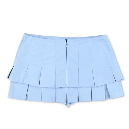 SINEAD O'DWYER Womens Mini Skirt Ra-Ra Culottes Blue Mid Rise Short 16 RRP 660 — View 9