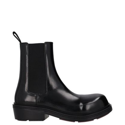 BOTTEGA VENETA Womens Chelsea Ankle Boot Vinyl Leather Black UK 2 RRP 1445