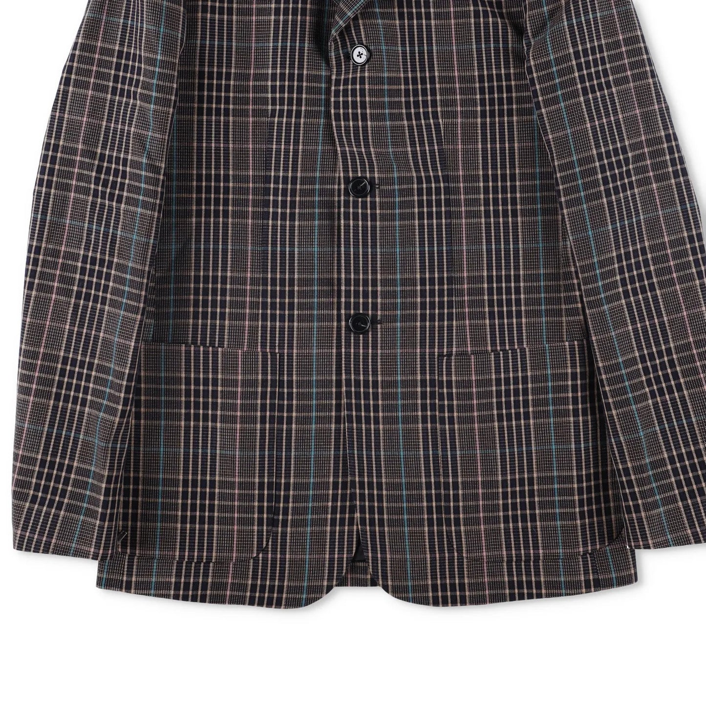 RAF SIMONS Mens Plaid Cotton Blend Jacket Multicoloured Casual RRP 750 — View 7