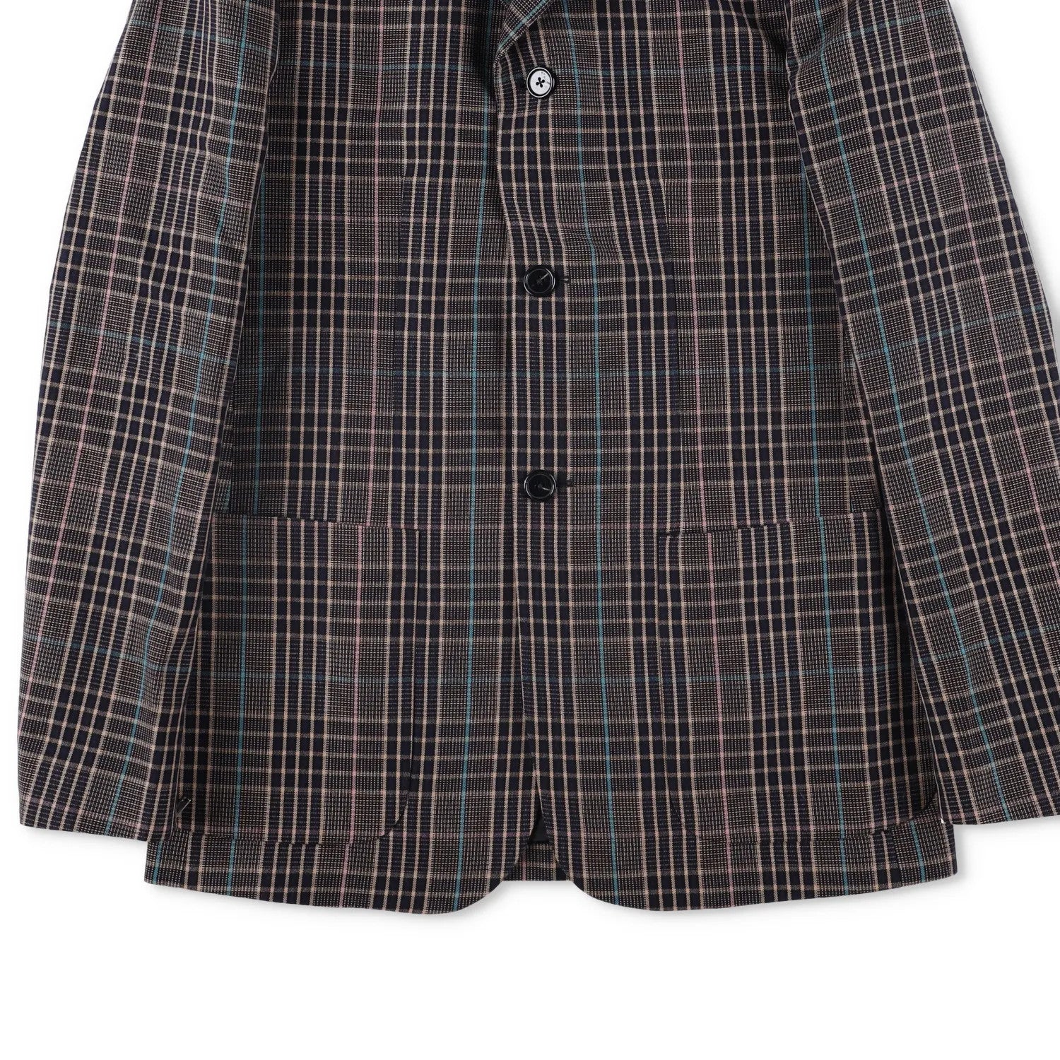 RAF SIMONS Mens Plaid Cotton Blend Jacket Multicoloured Casual RRP 750 — View 7