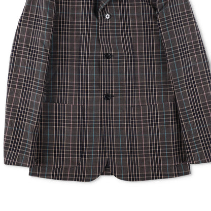 RAF SIMONS Mens Plaid Cotton Blend Jacket Multicoloured Casual RRP 750 — View 7