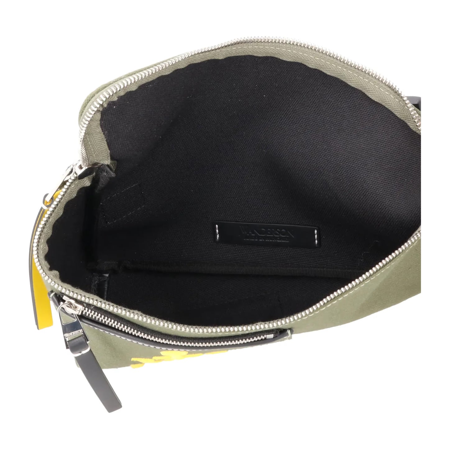 J.W. ANDERSON Unisex Adults Anchor Bum Bag Green Yellow Black Size M RRP 340 — View 9