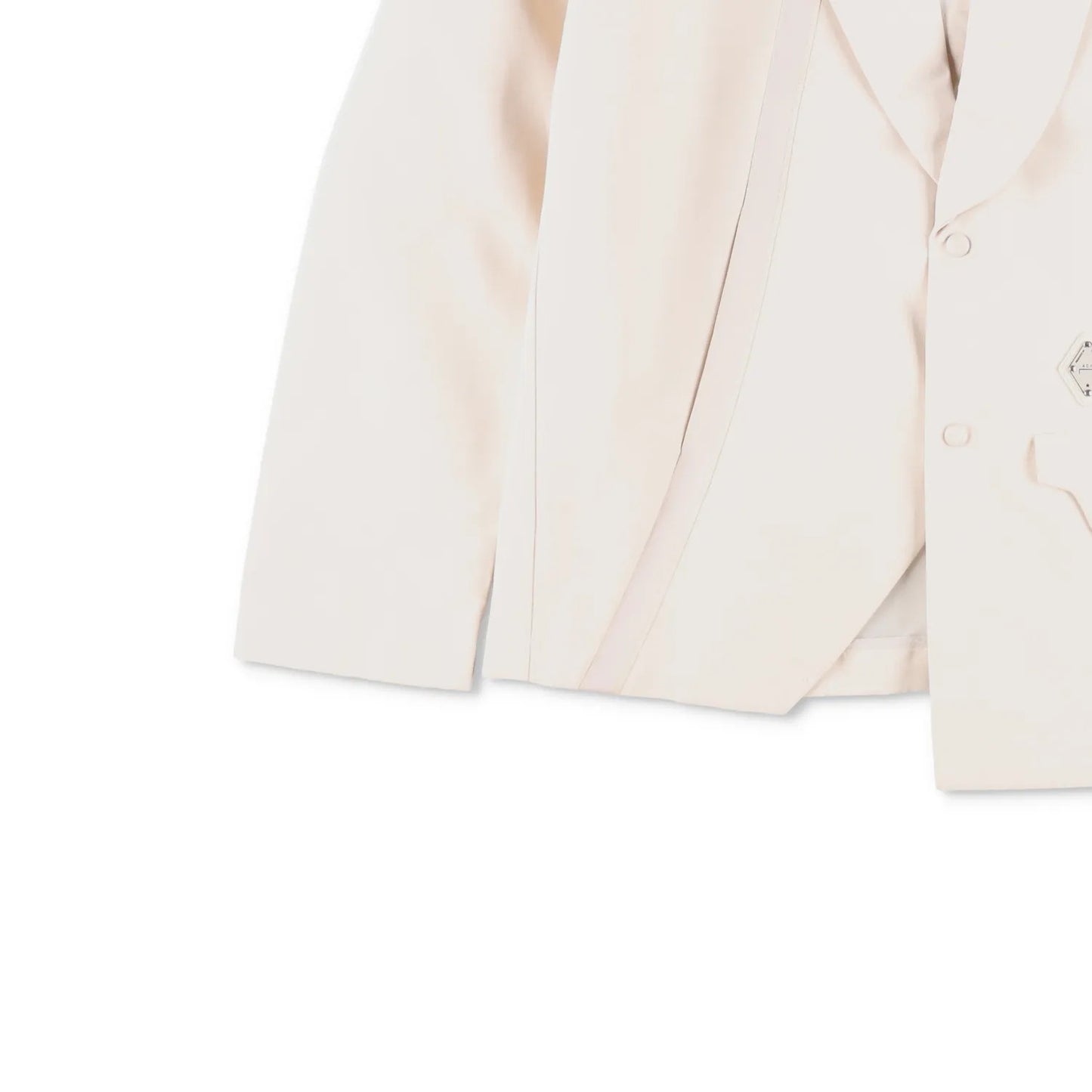 A COLD WALL Mens Blazer Beige Polyester Regular Fit Assymetric Size M RRP 550 — View 3