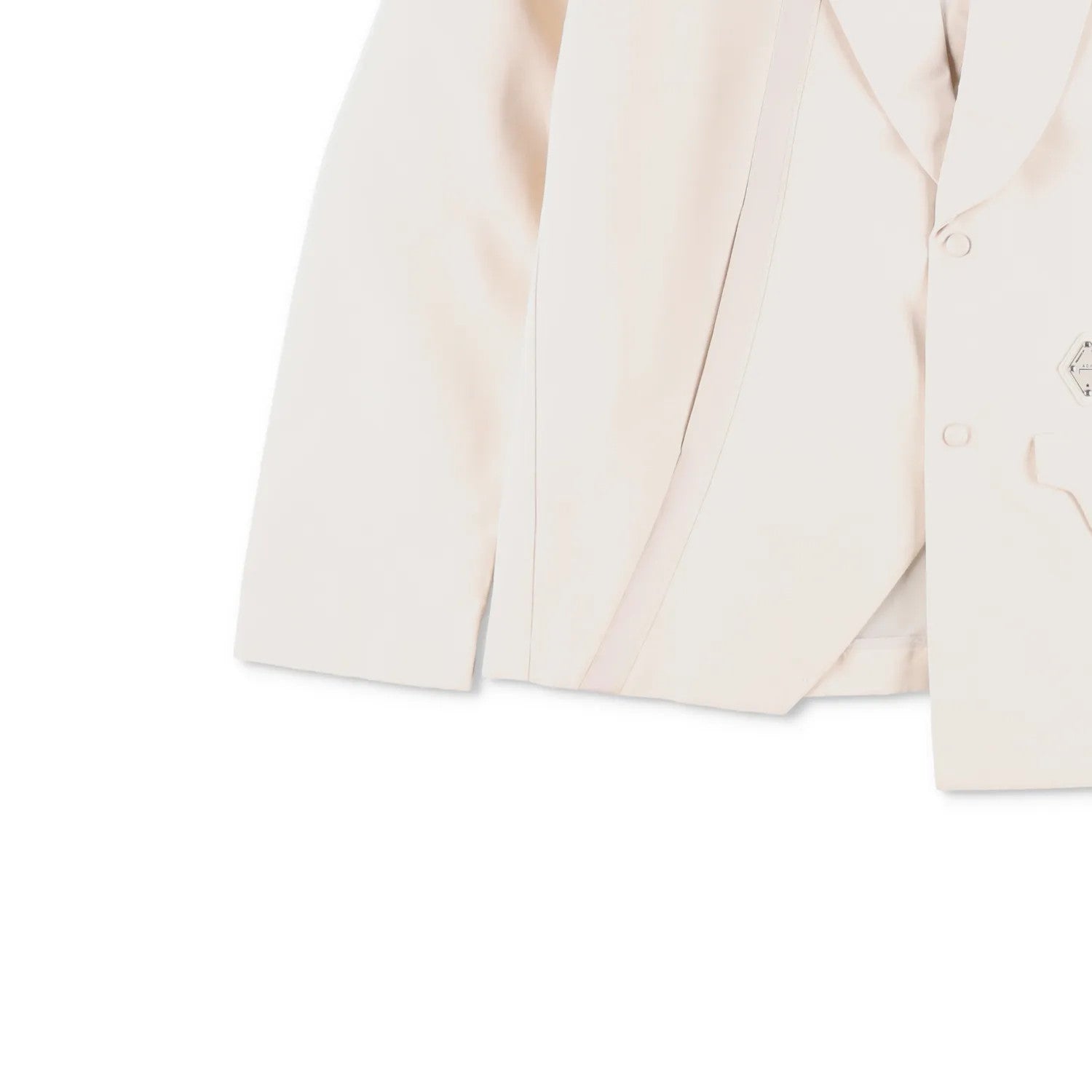 A COLD WALL Mens Blazer Beige Polyester Regular Fit Assymetric Size M RRP 550 — View 3