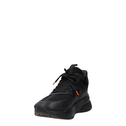 ALEXANDER MCQUEEN Mens Trainers Black Leather Mid Top Lace Up UK 7 RRP 590 — View 3