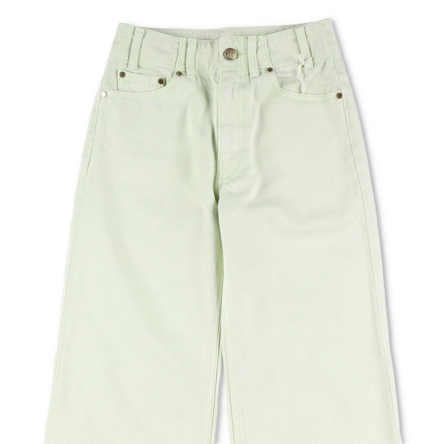 ULLA JOHNSON Womens Elodie Denim Jeans Straight Leg Pistachio Green 23 RRP 435 — View 2