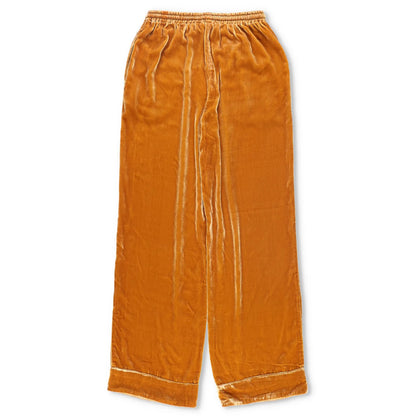 ASCENO Womens Aurelia Trousers Wide Leg Gold Yellow Drawstring Size XS RRP 250 — View 9