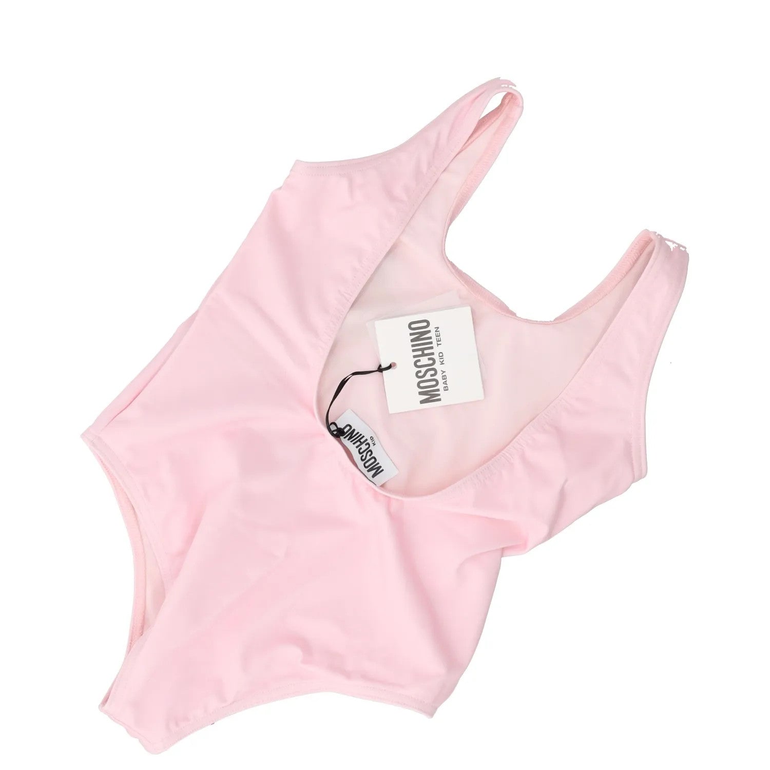 MOSCHINO KIDS Girls Climbing Toy Swimsuit Pink One Piece Logo 4 Years RRP 88 — View 4