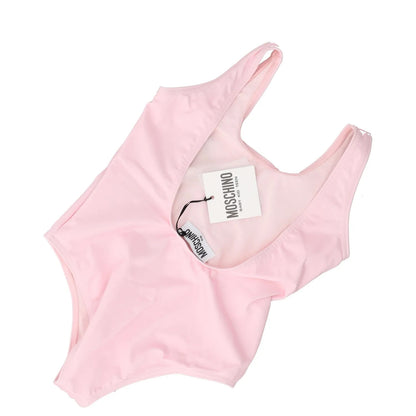 MOSCHINO KIDS Girls Climbing Toy Swimsuit Pink One Piece Logo 4 Years RRP 88 — View 4