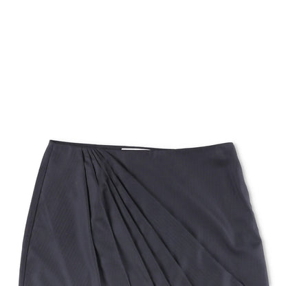 RACIL Womens Misha Mini Skirt Herringbone Wool High Waist Draped Black 4 RRP 420 — View 2