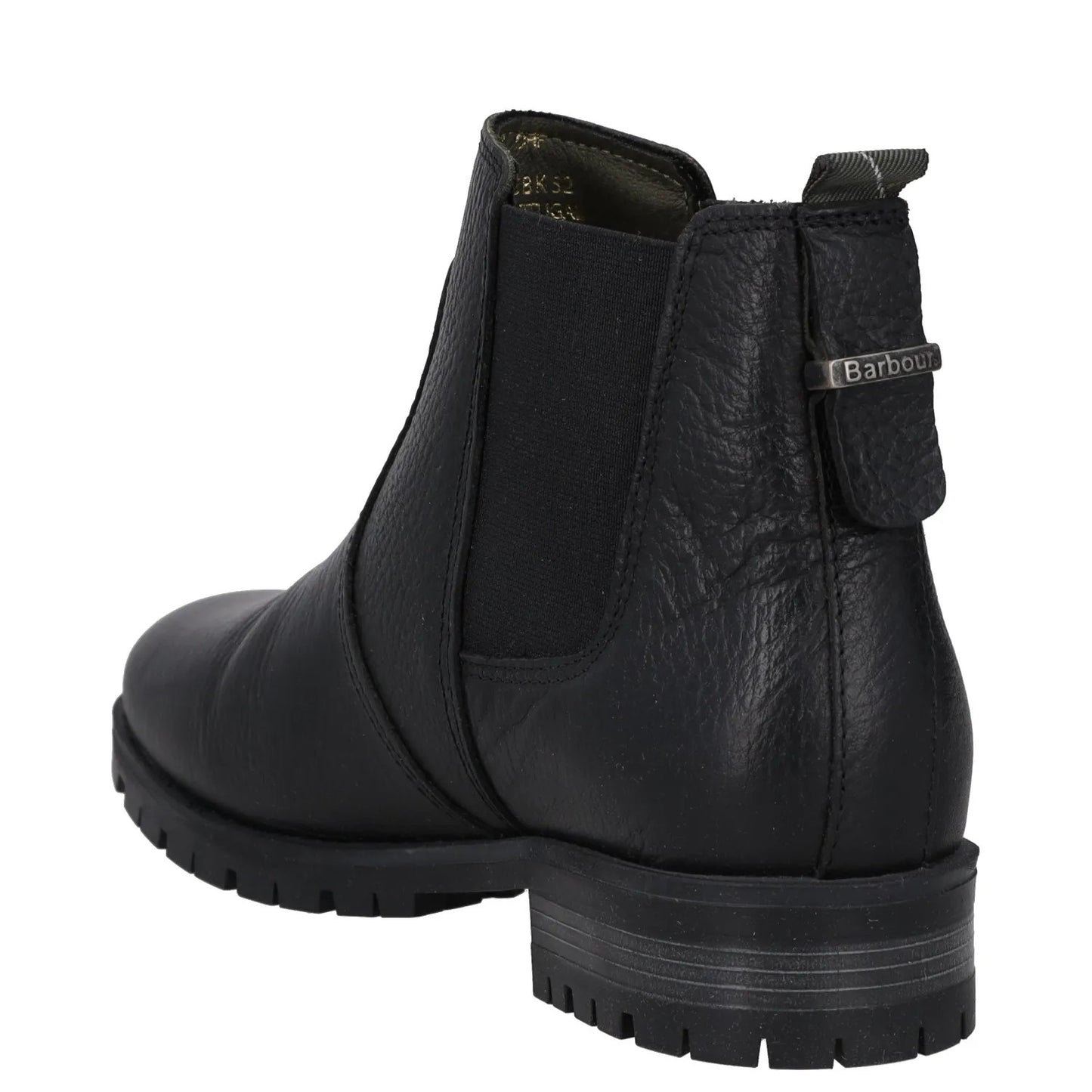 BARBOUR Womens Chelsea Boots Black Leather Ankle Pull On Rubber Sole UK 4 RRP129 — View 5